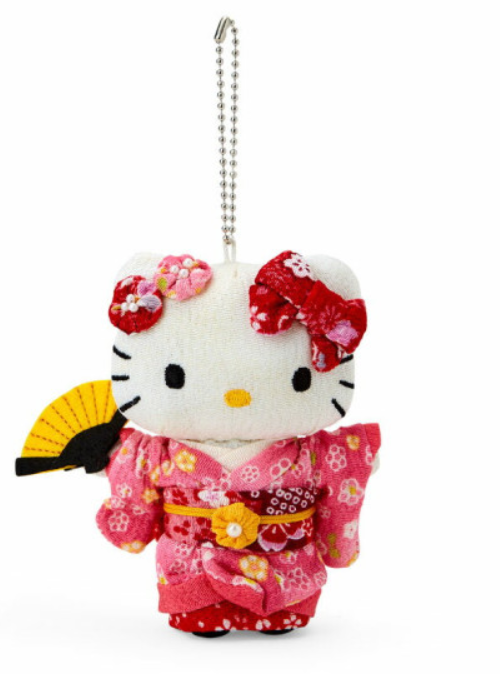 日本限定Sanrio Hello Kitty 粉色和服挂件