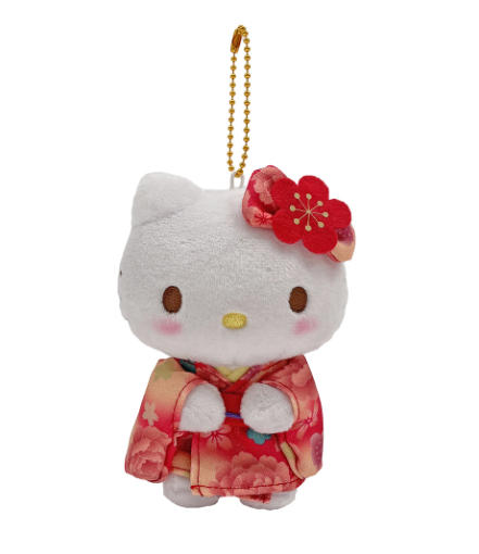 日本Sanrio 渐变和服吉祥物 Hello Kitty挂件