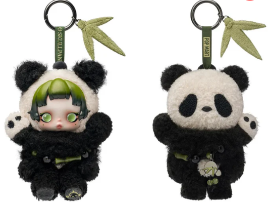 POP MART Skullpanda: PLUSH PENDANT - Lazy Panda熊猫吊卡