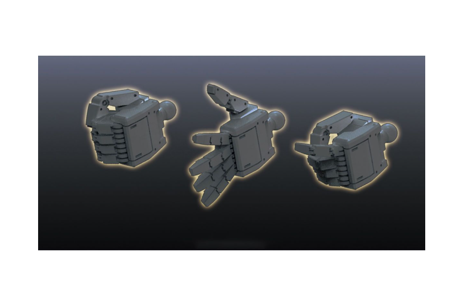 BUILDERS PARTS HD 1/144 MS HAND 01 (EFSF) DARK GRAY