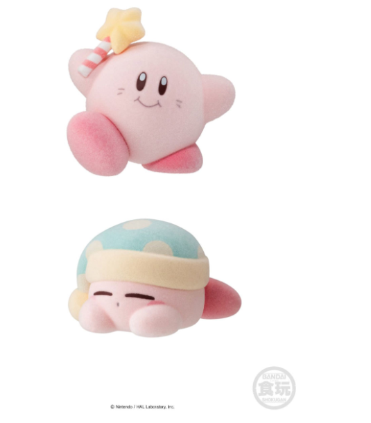 Kirby PuPuPu Flocky Doll, "Kirby" (Box of 8), Bandai Shokugan
