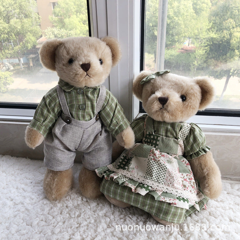 国货可爱泰迪熊可活动情侣陪伴熊玩偶35cm-多款可选