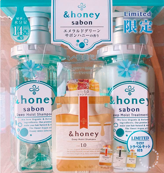 Japan &amp;HONEY sabon 2022 limited edition anti-dandruff shampoo and hair care set