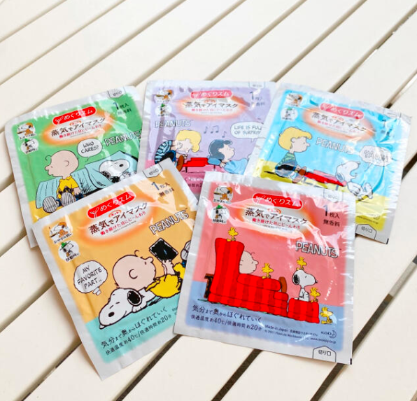 Japan KAO Kao SNOOPY Steam Eye Mask (Odorless)
