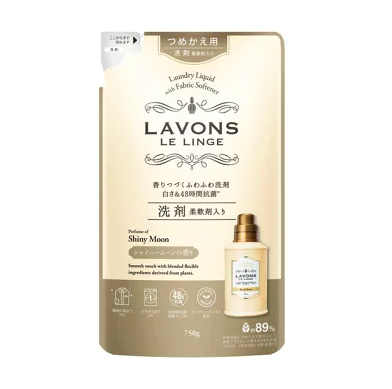日本LAVONS 抗菌洗衣液加入柔顺剂补充装750g-(多种可选）