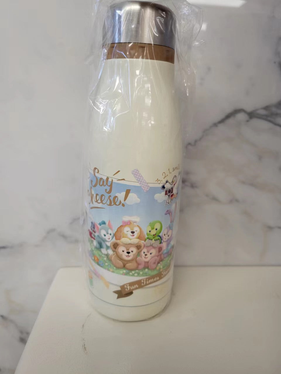 日本迪士尼 duffy and friens 保温水瓶