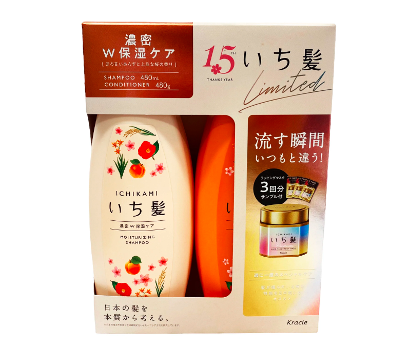 日本KRACIE ichikami限定洗护套装