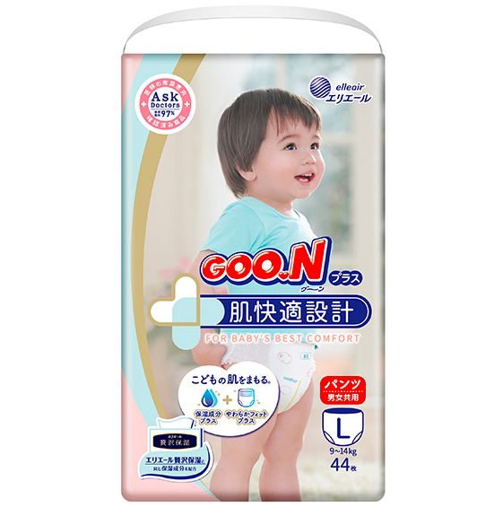 日本Elleair Goo.N Plus 宝宝尿布