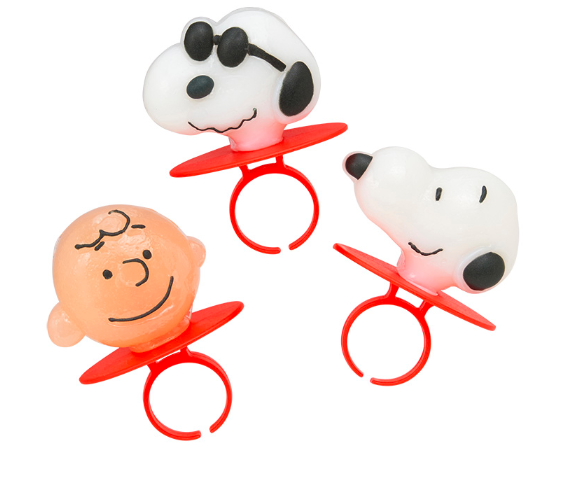 Japanese PEANUTS Snoopy Ring Lollipop-3pcs