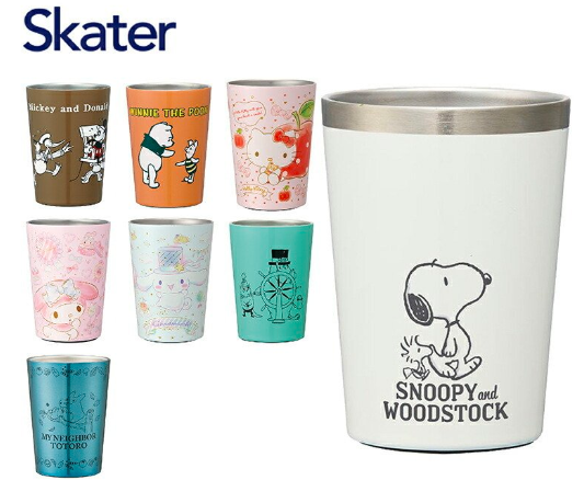 日本SKATER 保温保冷卡通咖啡杯-(多款可选）240ml