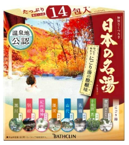 日本 BATHCLIN 名汤浴盐-14包（多款可选）