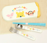 日本迪士尼维尼熊餐具套装