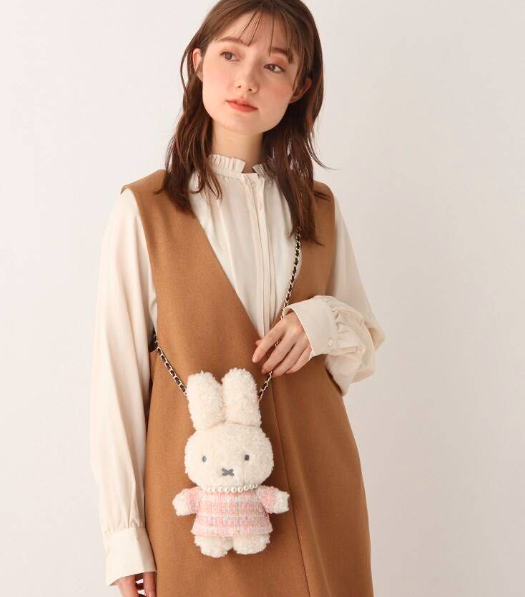 Japan OPAQUE.CLIP×Miffy Rabbit small and large chain bags (various options)