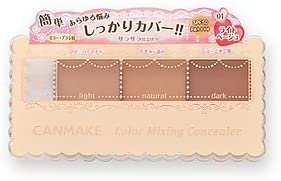 Japan CANMAKE Tri-Color Concealer-01/02 Color