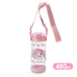 Japan SANRIO Sanrio cute straw water bottle (various options)-480ml