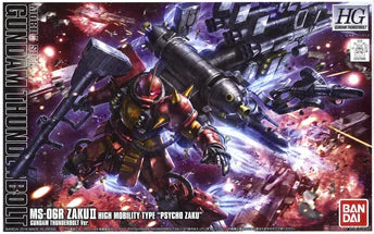 HIGH GRADE (HG) HGTB 1/144 MS-06R HIGH MOBILITY TYPE PSYCHO ZAKU (GUNDAM THUNDERBOLT) ANIME COLOR VER.
