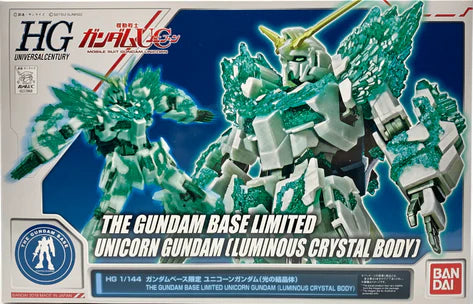GUNDAM BASE LIMITED HIGH GRADE (HG) HGUC 1/144 RX-0 UNICORN GUNDAM (LUMINOUS CRYSTAL VERSION)