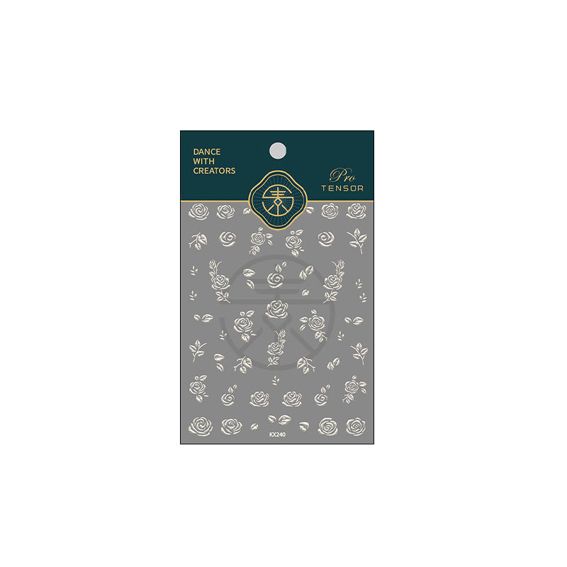 美甲貼紙 Nail Sticker- 巴洛克玫瑰 Baroque Rose