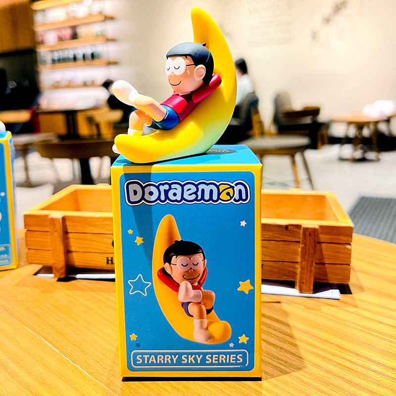 Domestic products authorized Doraemon Night Tour Starry Sky Series Blind Box Hand Office Aberdeen - Various options