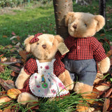 国货可爱泰迪熊可活动情侣陪伴熊玩偶35cm-多款可选