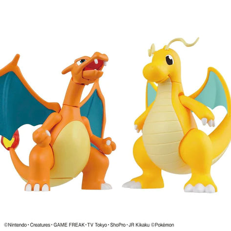 POKEMON MODEL KIT CHARIZARD AND DRAGONITE
