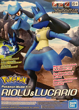 POKEMON MODEL KIT RIOLU AND LUCARIO