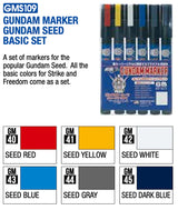 Click to expand  Gundam Marker - Seed Marker Set  Gundam Marker - Seed Marker Set GUNDAM MARKER GMS109 - SEED MARKER SET