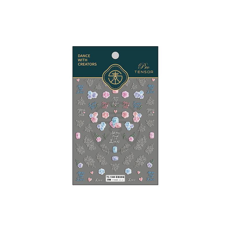 美甲貼紙 Nail Sticker- 花系列 Flower Series