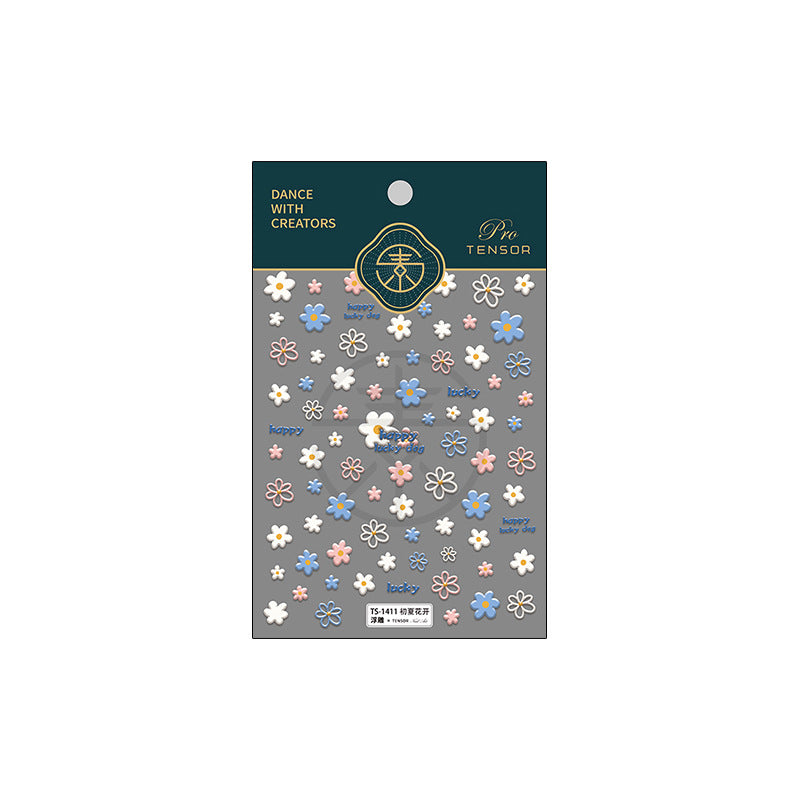美甲貼紙 Nail Sticker- 可愛花朵