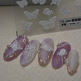 Nail Sticker- Ying Luo Butterfly White Butterfly