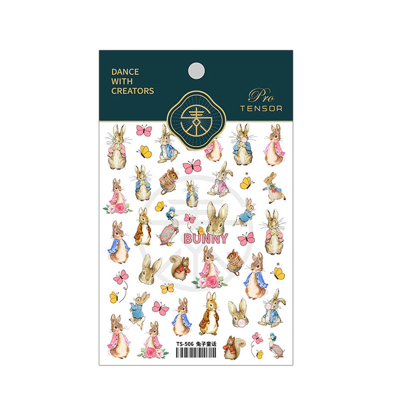 美甲貼紙 Nail Sticker-兔子童话 Tale Rabbite
