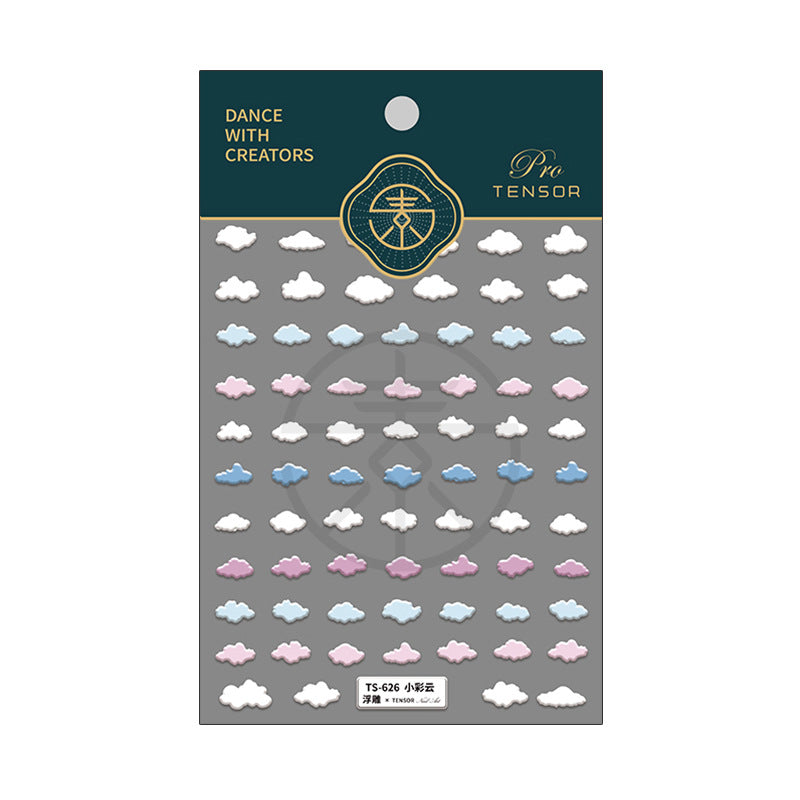 Nail Sticker- Bright Star Star and Little Colorful Cloud
