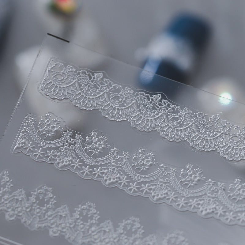 美甲貼紙 Nail Sticker- 绝代风华蕾絲 lace