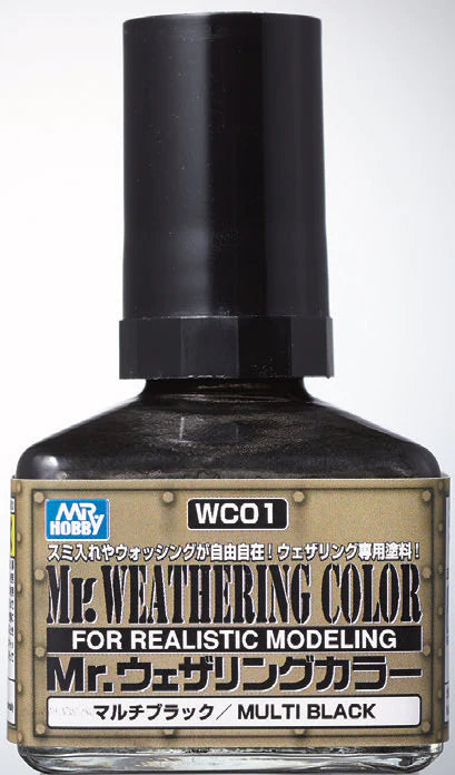 MR. WEATHERING COLOR WC01 - MULTI BLACK