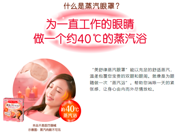 日本KAO花王蒸汽消除疲劳眼罩 （12枚）.