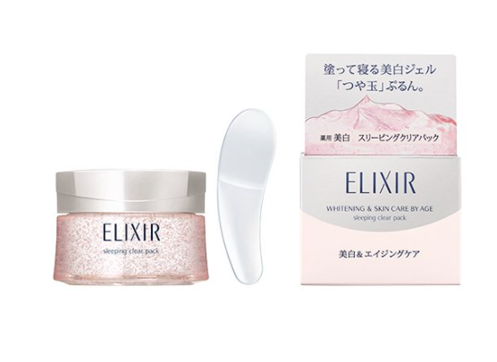 日本资生堂ELIXIR睡眠面膜-樱花美白款.