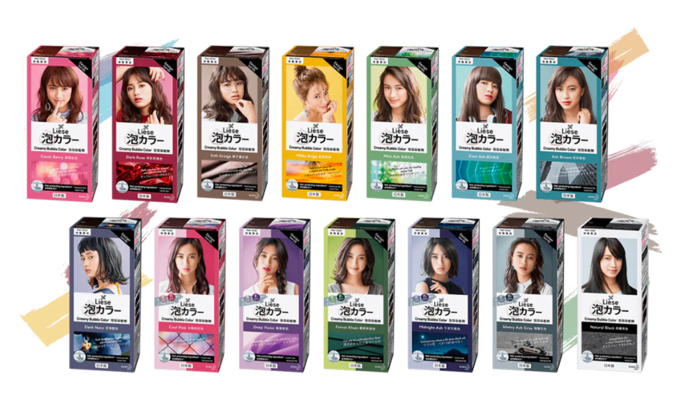 日本花王泡泡MILK TEA BROWN染发剂【黑发用】.