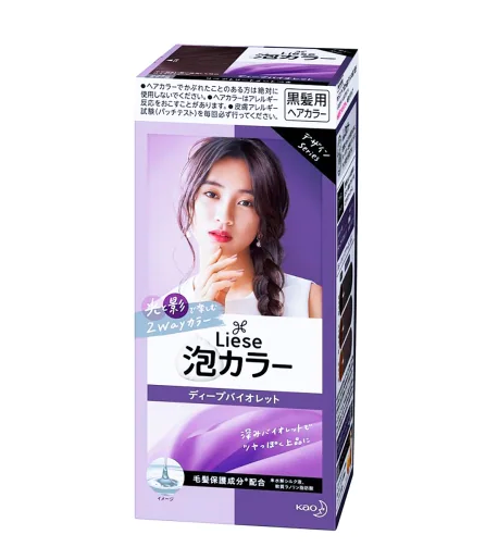 日本花王泡泡DEEP VIOLERN染发剂【黑发用】.