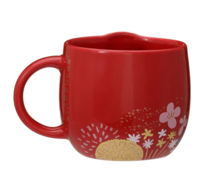 日本星巴克2023兔年限定红色兔兔马克杯子-355ml