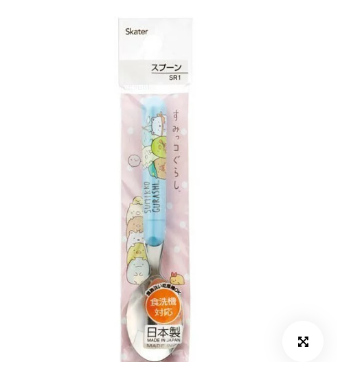 日本 SKATER 儿童角落生物用餐不锈钢勺子