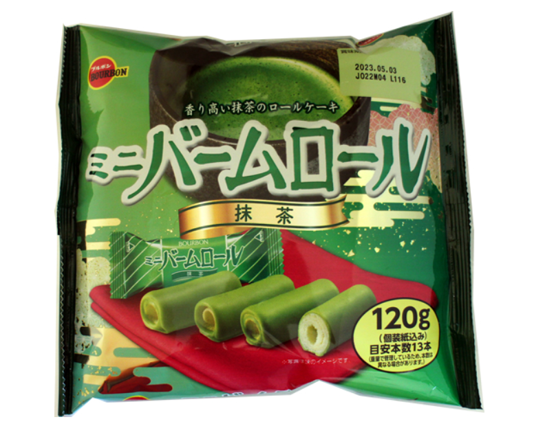 日本Bourbon 抹茶奶油120g-限时糖果巧克力蛋卷