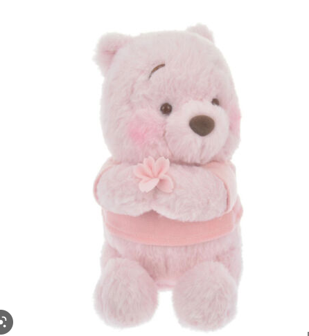 日本东京迪士尼 樱花噗噗公仔 S