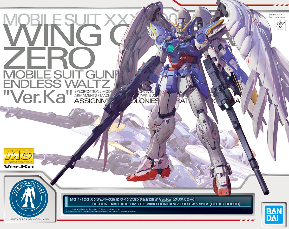 MG 1/100 THE GUNDAM BASE LIMITED WING GUNDAM ZERO EW Ver.Ka [CLEAR COLOR]